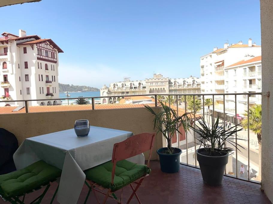 Hendaye Plage Charmant Studio 2Pers Avec Grande Terrasse Vue Mer Εξωτερικό φωτογραφία