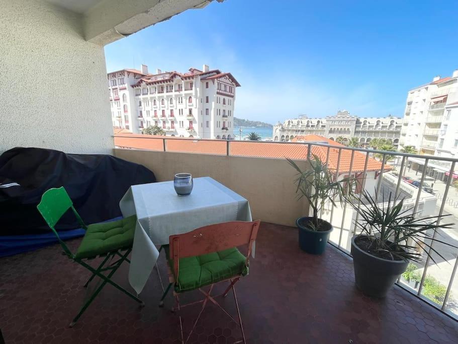 Hendaye Plage Charmant Studio 2Pers Avec Grande Terrasse Vue Mer Εξωτερικό φωτογραφία
